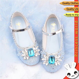 Frozen 2 zapatos princesa Elsa Anna niños niña moda diamante cristal zapatos de fiesta zapatos de los niños Kasut Frozen