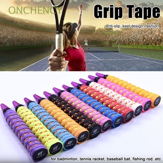 ONCHENCY 1.1m Shock Absorption Grip Tape Tennis Squash Racket Anti-slip Band Badminton Sweatband Windings Over Bicycle Handle For Fishing Rod Baseball Bats Anti-skid Sweat Absorbed/Multicolor