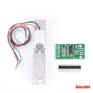 AVOCA DIY Sensor de peso de célula de carga 20 kg escala portátil+HX711 sensores de pesaje Ad