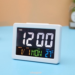 Digital LCD Display Temperature Home Large Gift Electronic Calendar Desktop Alarm Led