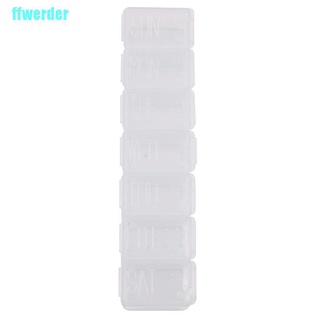 [ffwerder] 7 días tablet pill box titular semanal medicina almacenamiento organizador contenedor caso (9)