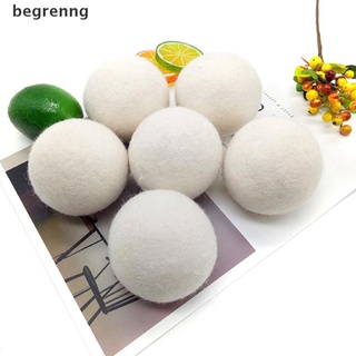 begrenng 5 bolas secas de lana orgánica de lana natural suavizante de tela de lavandería premium reutilizable co