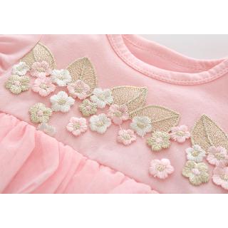 Princesa bebé niña ropa verano recién nacido niñas vestido bordado fiesta Cupcake bautismo Mini vestidos (4)
