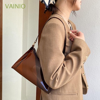 VAINIO Ladies Underarm Bags Summer Handbag Shoulder Bag Women Travel Daily Transparent Outdoor Casual Tote Bag/Multicolor