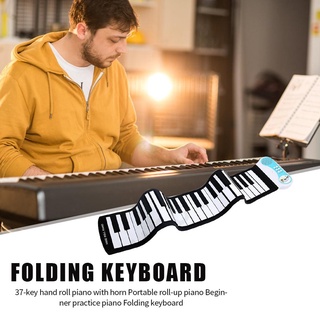 ready 37 teclas flexibles rollo de mano piano portátil de silicona suave teclado piano