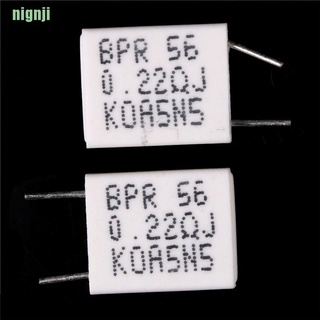 [nin]10pcs 5 W 0.22Ohm resistencia de cemento no inductiva cerámica Resistor BPR56
