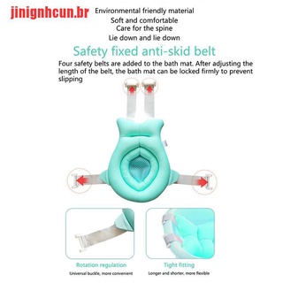 [Jinignhcun] almohadilla de bañera para bebé, ducha, asiento de baño antideslizante (9)