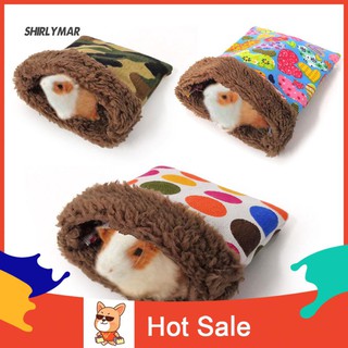 :sr hámster pequeño nido para mascotas erizo ardilla cama conejillo de indias caliente invierno saco de dormir