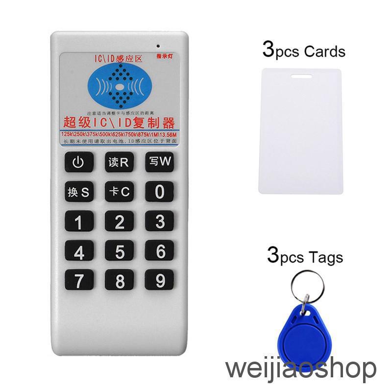 weijiao2 IC NFC tarjeta de identificación RFID escritor copiadora lector duplicador Control de acceso+6 tarjetas Kits
