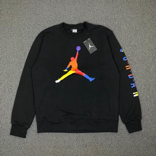 Nike Air Jordan Multicolor Jumpman negro cuello redondo sudadera suéter