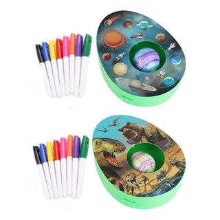 SA Easter Egg Painting Kit Tool with Music Lights Drawing Toy Cartoon Decoration Ornaments
