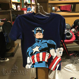 Shanghai Disney Shopping Domestic Marvel vengadores capitán américa de dibujos animados lindo niños camiseta de manga corta