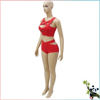 [QC] 2 Unids/Set De Bikini De Moda Para Mujer , Verano , Ropa De Playa , Vendaje (5)