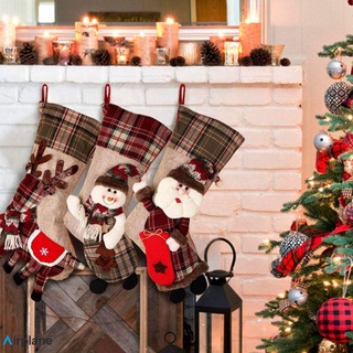 suministros de navidad de navidad calcetín adorno colgante bolsa de regalo santa claus muñeco de nieve alce calcetín colgante bolsa de regalo ai