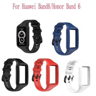 Correa de silicona suave para Huawei Honor Band 6, reloj inteligente deportivo, pulsera para Honor Band 6