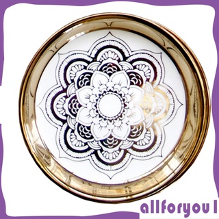 Plato pequeño De cerámica con estampado delicado (1)