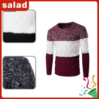 [SA] Cuello redondo otoño suéter amigable con la piel suéter masculino jersey para uso diario