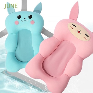 JUNE Soft Baby Shower Bath Tub Pad Non-Slip Bath Cushion Bathtub Seat Newborn Safety Support Mat Infant Foldable Pillow