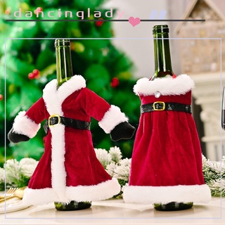 Dancinglady funda De botella De vino con falda De santa claus Para decoración De hogar/navidad/papá Noel
