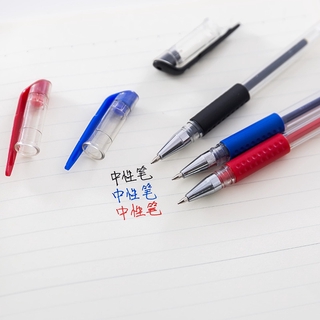 1 bolígrafo de Gel de alta calidad para firma, bolígrafo transparente, oficina, especial, suministros de oficina, rojo, negro, tinta azul, grosor de escritura, 0,5 mm, bolígrafo de Gel, firma de carbono