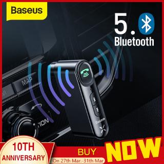Baseus - adaptador Bluetooth inalámbrico para coche, receptor de Audio, Bluetooth, manos libres, Kit de altavoz