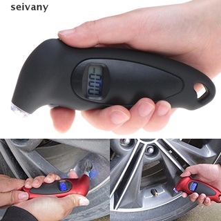 Seivany 1x neumático presión de aire Guage Digital coche bicicleta camión LCD medidor probador de neumáticos medidor CO