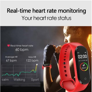 Novo M5 Smart Watch Hombres Mujeres Monitor De Ritmo Cardíaco Presión Arterial Fitness Tracker Smartwatch Band 5 Reloj Deportivo Para IOS Android (4)