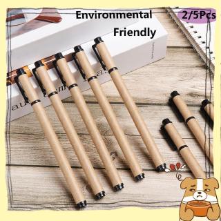 YEW 2/5 pzs bolígrafo neutro ecológico ecológico/bolígrafo de papel Kraft