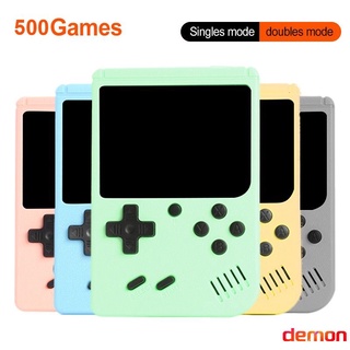 demon Consola De Videojuegos Retro Portátil De 3.0 Pulgadas Reproductor De Juegos De Mano Incorporado 500 Clásicos Mini Gamepad Para Niños Regalo Demonio