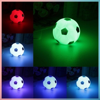 Alta calidad nuevos colores cambiantes de fútbol LED luz de noche estado de ánimo fiesta de navidad decoración del hogar lámpara de noche ideal para niños nueva marca