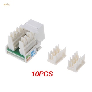 mix 10pcs cat5e utp módulo de red sin herramientas rj45 conector adaptador de enchufe