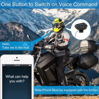 Kit de llamadas telefónicas manos libres para motocicleta Bluetooth 4.2 auriculares inalámbricos intercomunicador estéreo antiinterferencia intercomunicador reproductor de música (3)