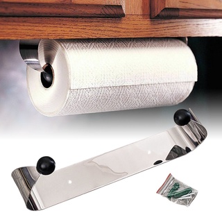 soporte de toalla de papel debajo del gabinete de montaje en pared estante de acero cocina