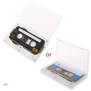 cinta en blanco de cassette estándar vacía 60 minutos grabación de audio para reproductor de música de voz