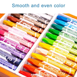 24 colores DIY portátil no tóxico suministros de arte estudiantes niños Graffiti boceto caja de madera crayones conjunto