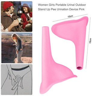 urinario portátil femenino para acampar, viaje, emergencia, orinal, color rosa