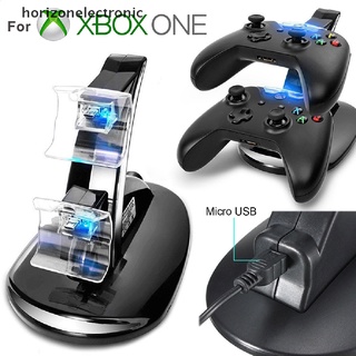 [horizonelectronic] Cargador de estación de carga rápida LED Dual para control Xbox One/Xbox One S