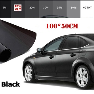 ♀Gw❁Negro ventana tinte película VLT 15% -50%, Auto coche casa rollo de sol sombra tinte cubierta protección