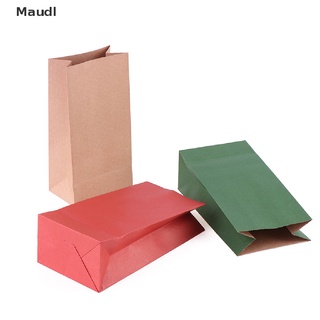 maudl 6pcs papel kraft bolsa de regalo de navidad bolsa de papel de regalo de hornear caramelo bolsa de regalo