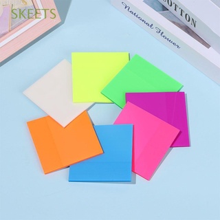 SKEETS Simple Post-it note Study Transparent Notepad Sticky Notes Office Accessories Portable Waterproof Bookmark Work Sticky Stationery Memo Pad