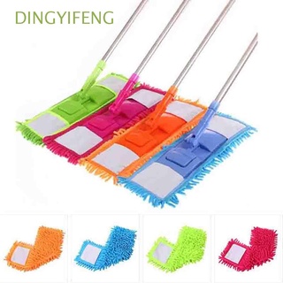 Dingyifeng Fit para limpieza de polvo almohadilla de limpieza de Coral limpiador de pisos de fregona cabeza de repuesto de tela de repuesto para el hogar, fregona plana, microfibra reemplazable, Multicolor