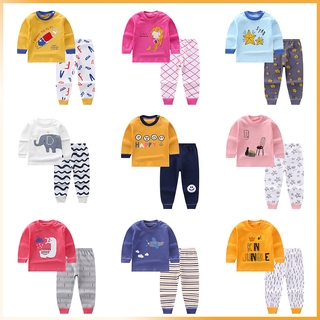 bebé niños niñas pijamas de algodón impreso ropa de dormir ropa de dormir niño pijamas conjunto