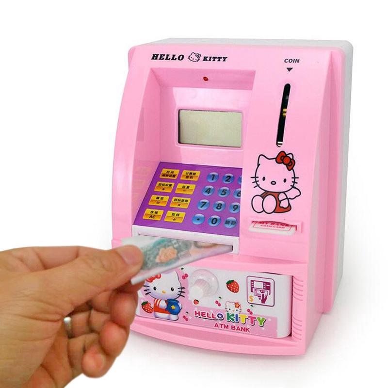 Hello Kitty Kids Talking Cajero Automático De Ahorros Con Pantalla Digital
