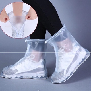 impermeable antideslizante zapatos de lluvia botas reutilizables zapatos cubre con suela engrosada para el día de la lluvia (7)
