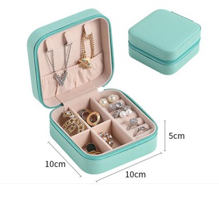 Caja de almacenamiento de franela de franela joyero pendientes joyería (7)