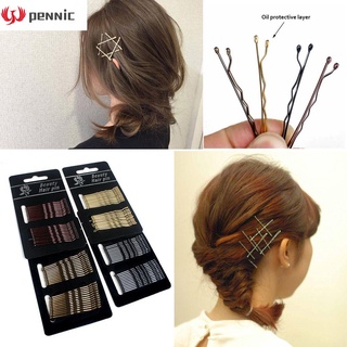 PENNIC 1Set(24PCS) Women Hairpin Tools Barrette Hair Styling Clip Wave Salon Fashion Metal Bobby Pin/Multicolor