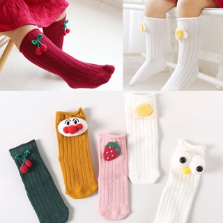 Perfecto niños niñas niños calcetines niños otoño invierno algodón caliente de dibujos animados muñeca calcetín (1)