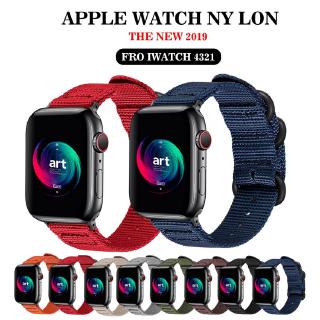 Correa de nylon para iwatch Sport 38MM 40MM 42MM 44MM correa de pulsera para apple watch iwatch Series 7 6 SE 5 4 3 2 1 arco iris bandas