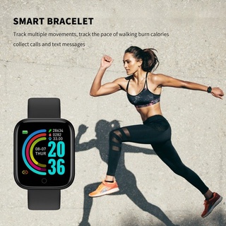 Y68 Pulsera De Pantalla A Color Frecuencia Cardíaca Deportes Impermeable Smartwatch