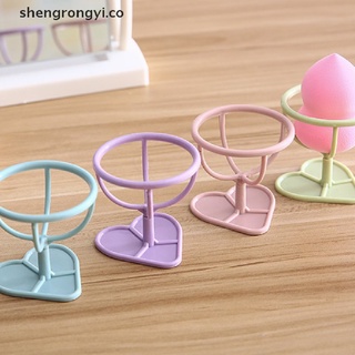 [shengrongyi] 2 piezas soporte de belleza en polvo puff soporte caja secador organizador belleza estante herramienta [co]